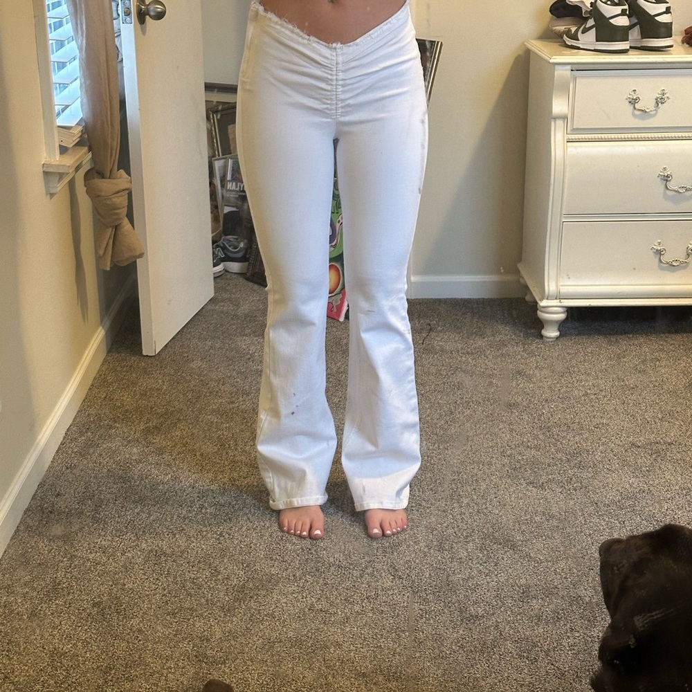 BDG Y2K White Low Rise Jean